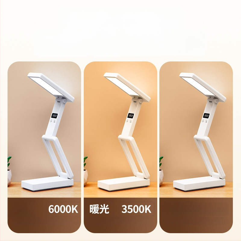 Sulankstoma stalinė lemputė su skaitmeniniu ekranu, įmontuota baterija ir Power Bank funkcija, liečiamasis valdymas, ABS gaubtas, CRI ≥ 90