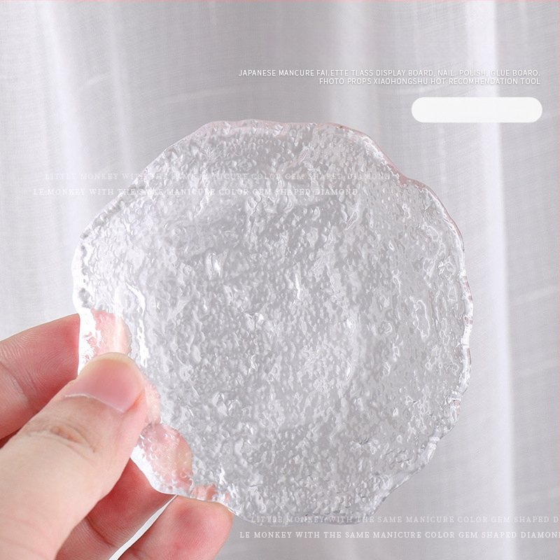 Nagų meno stiklo kristalų paletė su rašiklio laikikliu – matinė perlų plokštė demonstracijai, 30 g