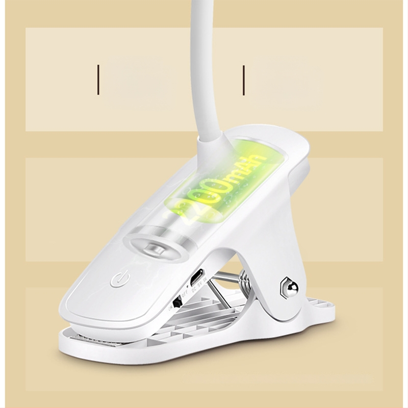 LED klipo stalinės lempos su USB įkrovimu, prisilietimo trijų lygių šviesos reguliavimas, įdiegta 18650 baterija vaikų mokomojo stalo lempai