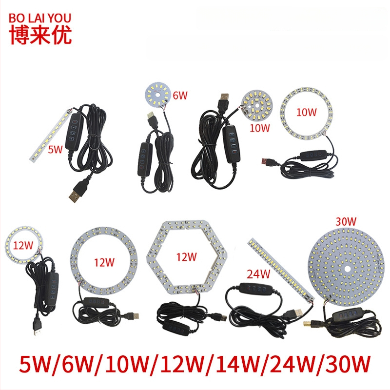 LED USB stalo lempa su reguliuojama šviesos intensyvumu, 5V USB maitinimas, mygtuko jungiklis, aliuminio gaubtas, metalinis laikiklis