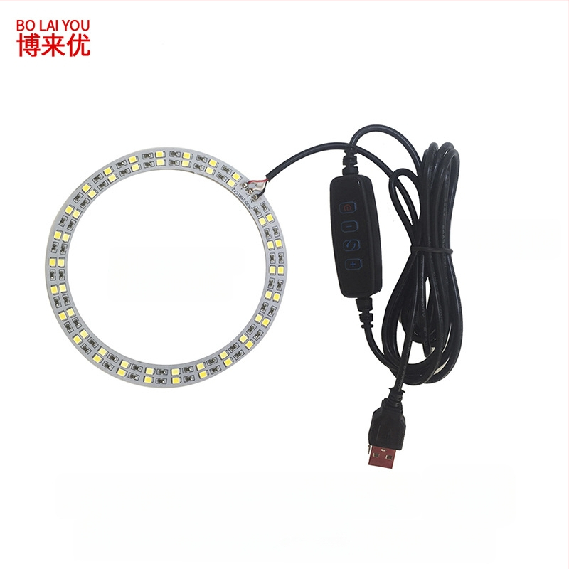 LED USB stalo lempa su reguliuojama šviesos intensyvumu, 5V USB maitinimas, mygtuko jungiklis, aliuminio gaubtas, metalinis laikiklis