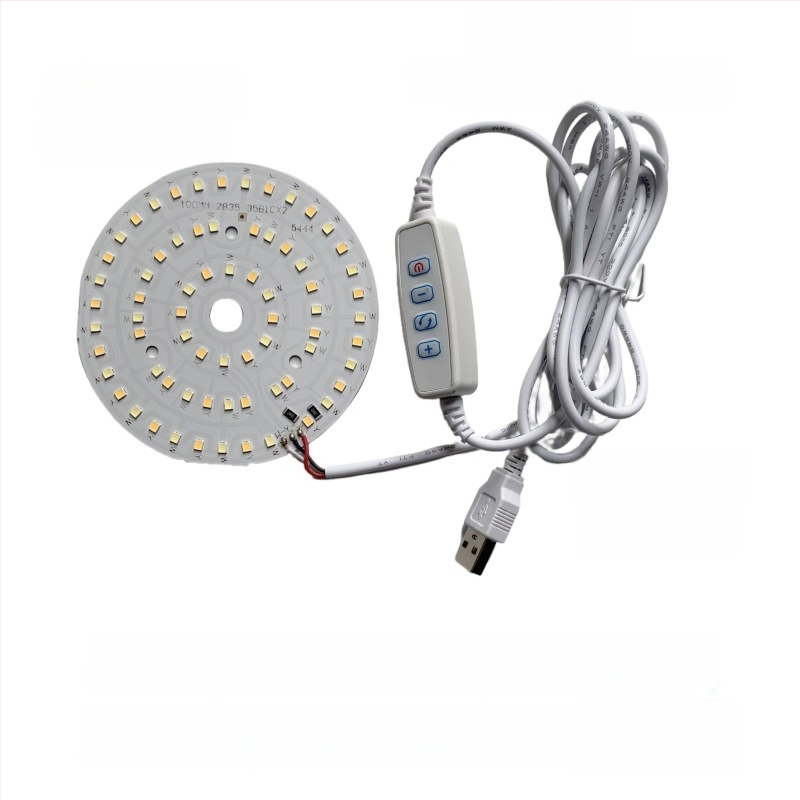 LED USB stalo lempa su reguliuojama šviesos intensyvumu, 5V USB maitinimas, mygtuko jungiklis, aliuminio gaubtas, metalinis laikiklis