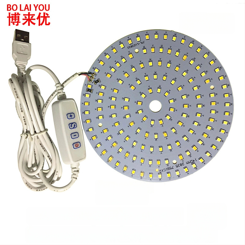 LED USB stalo lempa su reguliuojama šviesos intensyvumu, 5V USB maitinimas, mygtuko jungiklis, aliuminio gaubtas, metalinis laikiklis