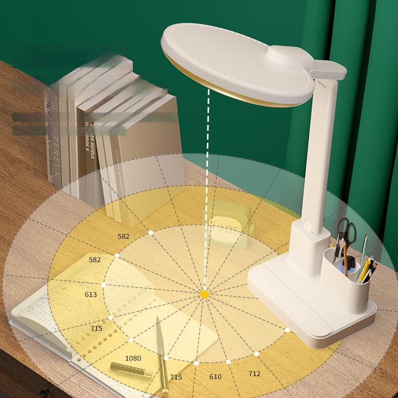 Mokymosi stalo lemputė akims apsaugoti, anti-mėlyna šviesa, be mirgėjimo; USB įkrovimas, sulankstoma, reguliuojamas šviesumas, jutiklinis jungiklis, įmontuota baterija, naktinė šviesa