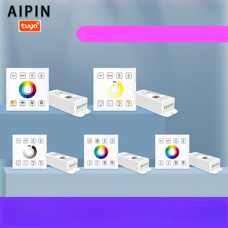 LED šviesos reguliatorius TY-13-1CH su 2.4G+WiFi nuotolinio valdymo, įvestis 5-24V, 10-100% ryškumo reguliavimas, 1 kanalas