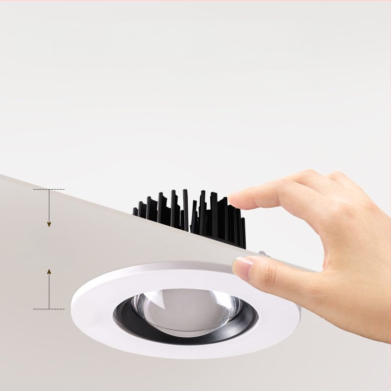 Sisseehitatud LED ultraõhuke seina pesulamp elutoas, 220V, CRI≥95, alumiiniumkorpus, seinaline juhtimine