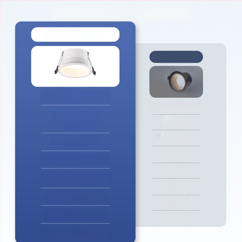 LED downlight, peidetud paigaldus, 75 mm ava, 220V, CRI ≥ 90