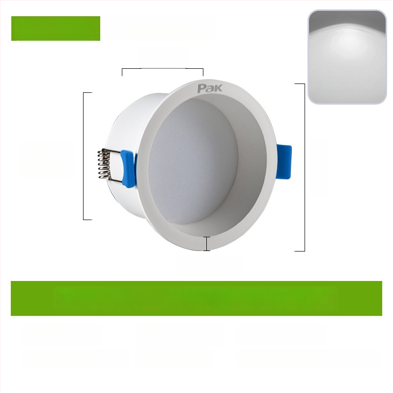LED downlight, peidetud paigaldus, 75 mm ava, 220V, CRI ≥ 90