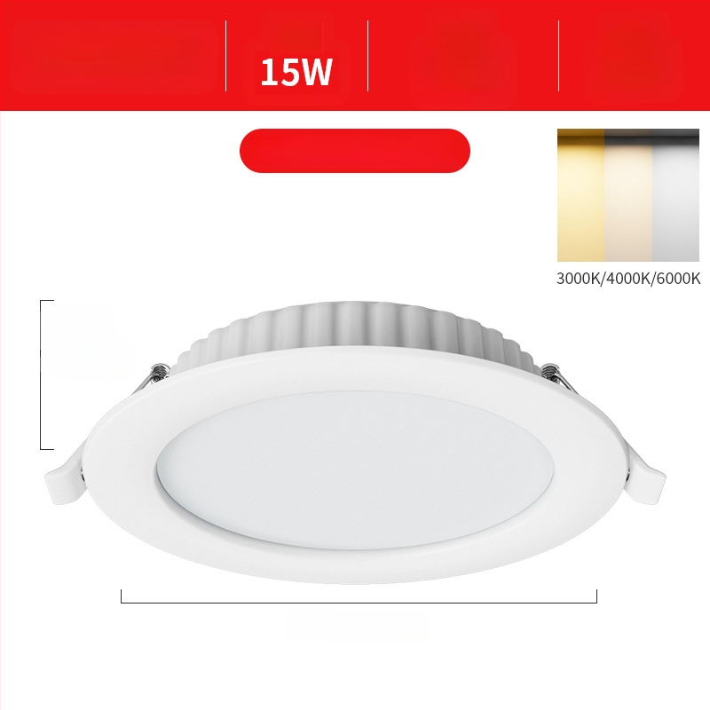 LED laevalgusti, peidetud paigaldus, 12W, 220V, 3000K/4000K/6000K