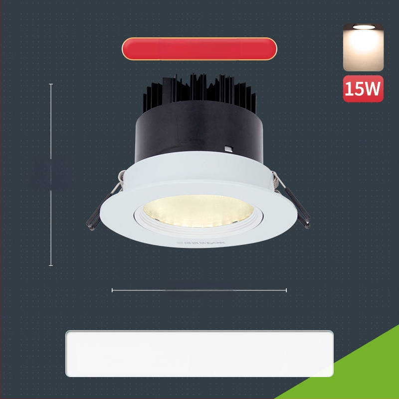 Paigaldatud COB LED prožektor, alumiiniumist laevalgusti, reguleeritav kiirgus, CRI 80–89, 220V, Trio Aurora