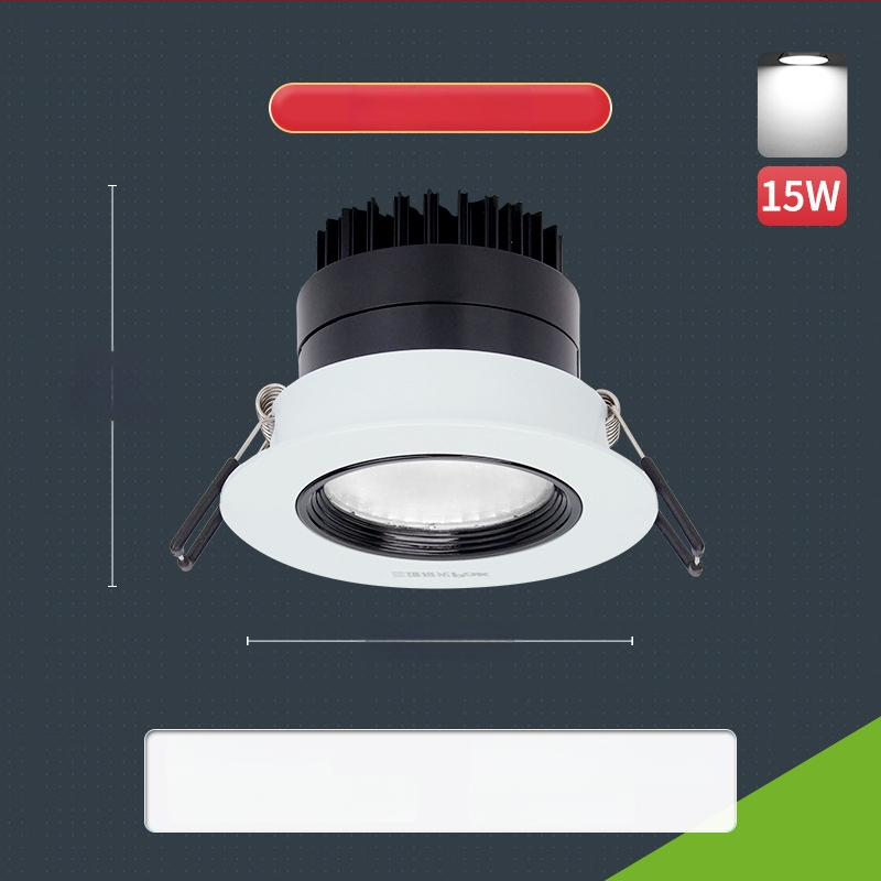 Paigaldatud COB LED prožektor, alumiiniumist laevalgusti, reguleeritav kiirgus, CRI 80–89, 220V, Trio Aurora