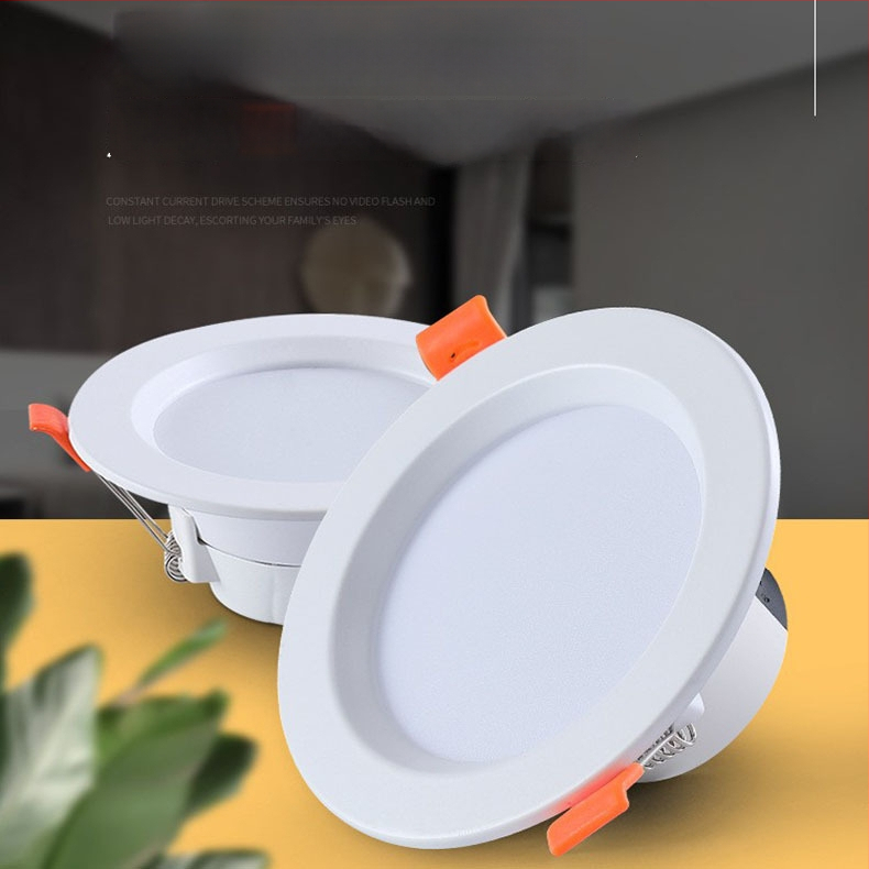 Ülitäpp LED laevalgusti (downlight), sisse ehitatud anti-glare, kolmetvärviline reguleerimine, 6000K, 220V