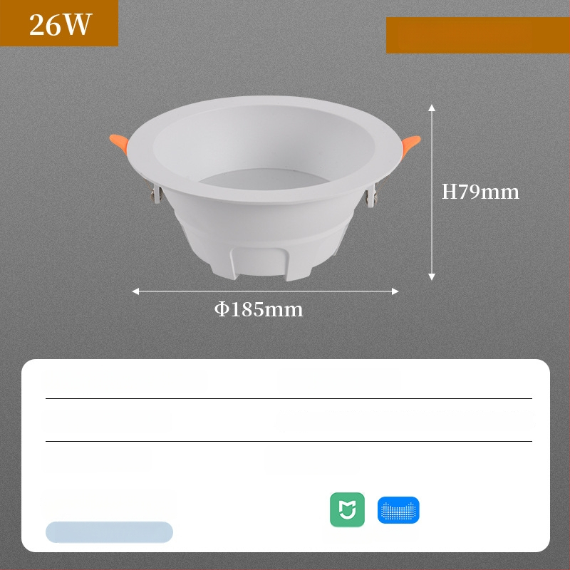Downlight COB LED-iga, peidetud paigaldus, 220V, CRI ≥90, 3000K/3500K/4000K/5700K