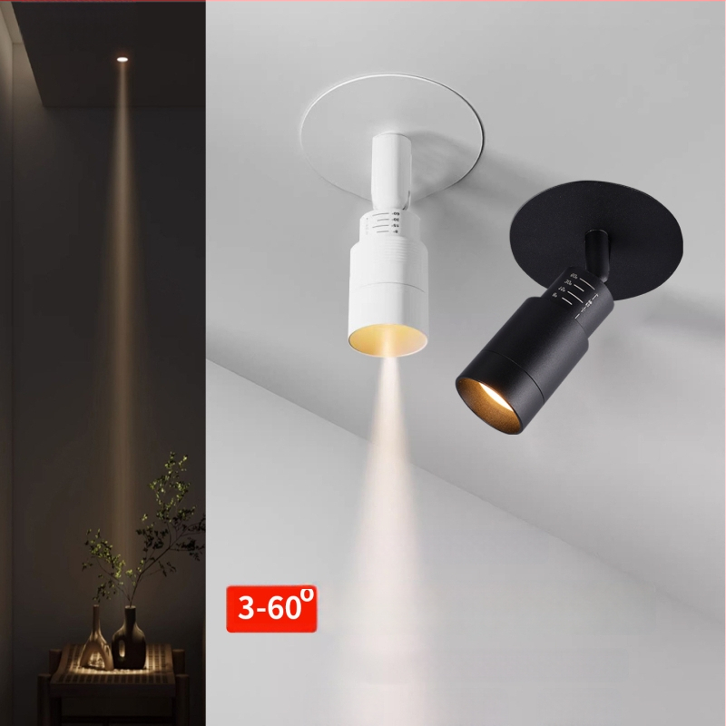 Sisseehitatud LED fookusvalgusti, 3–60° reguleeritav kiirgusnurk, PD363, 220V, alumiiniumkorpus