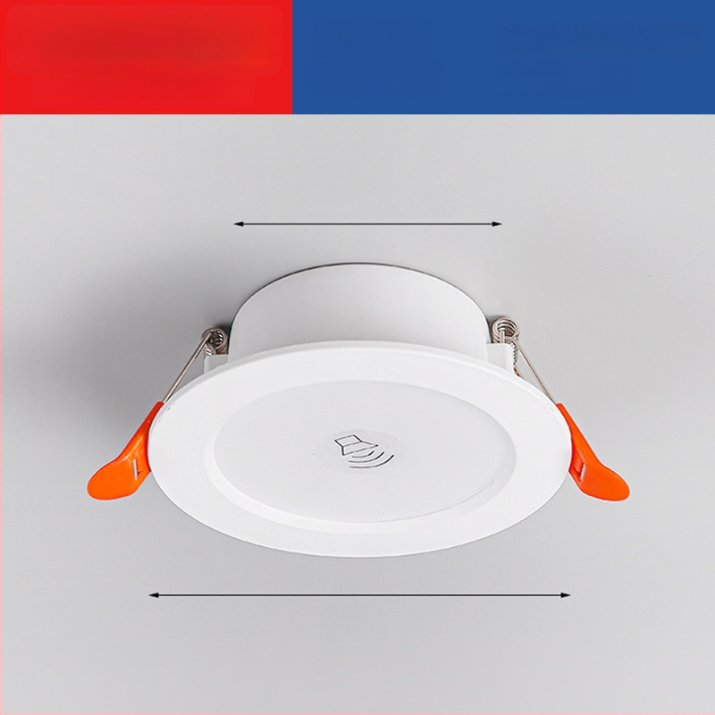 LED downlight su išmaniuoju radaro judesio jutikliu ir šviesos kontrole - LED šaltinis, įtampa ≤36V, CRI 80–89, paslėptas montavimas