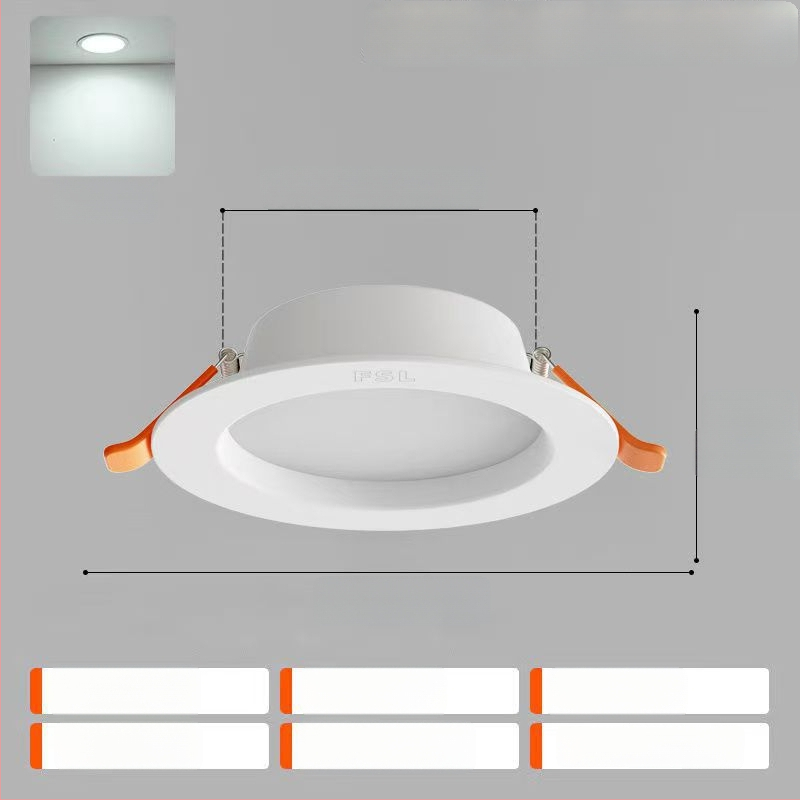 LED laevalgusti – ultraõhuke alumiiniumkorpus, peidetud paigaldus, 6500K päevavalgus, 220V, CRI 70–79