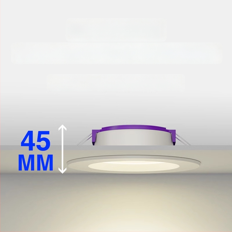 Qianhua LED laevalgusti, 7W/9W/12W, peidetud paigaldus, 220V, värvitemperatuur 3000K/4000K/6500K, CRI 70–79