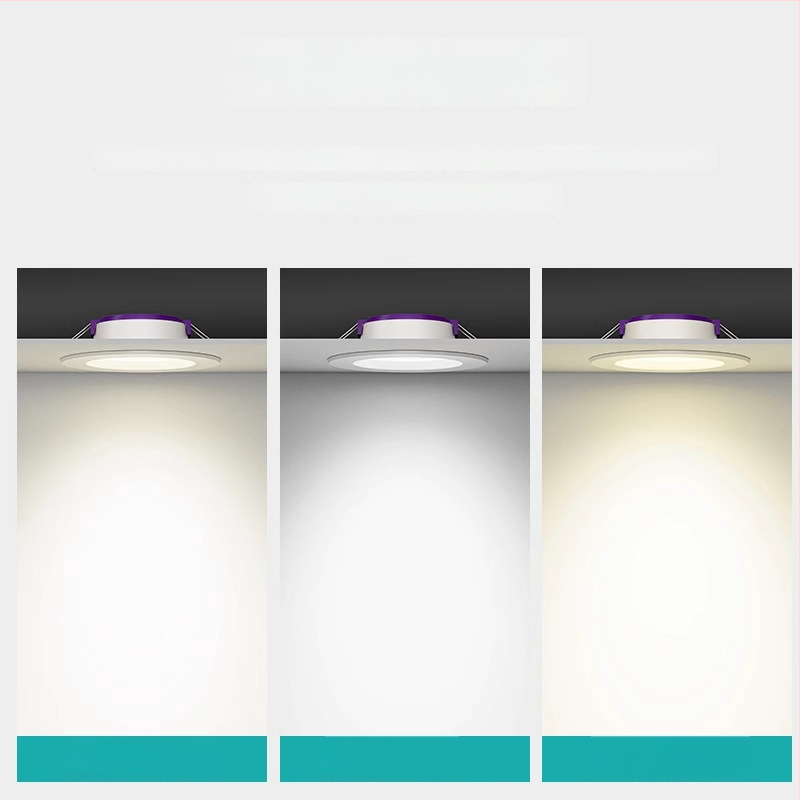 Qianhua LED laevalgusti, 7W/9W/12W, peidetud paigaldus, 220V, värvitemperatuur 3000K/4000K/6500K, CRI 70–79