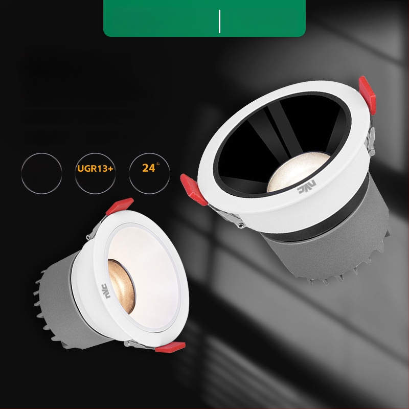 Anti-glare sissehitatud LED prožektor RA97, CRI≥95, 220V, alumiiniumkorpus, NVC, moods minimalistlik stiil