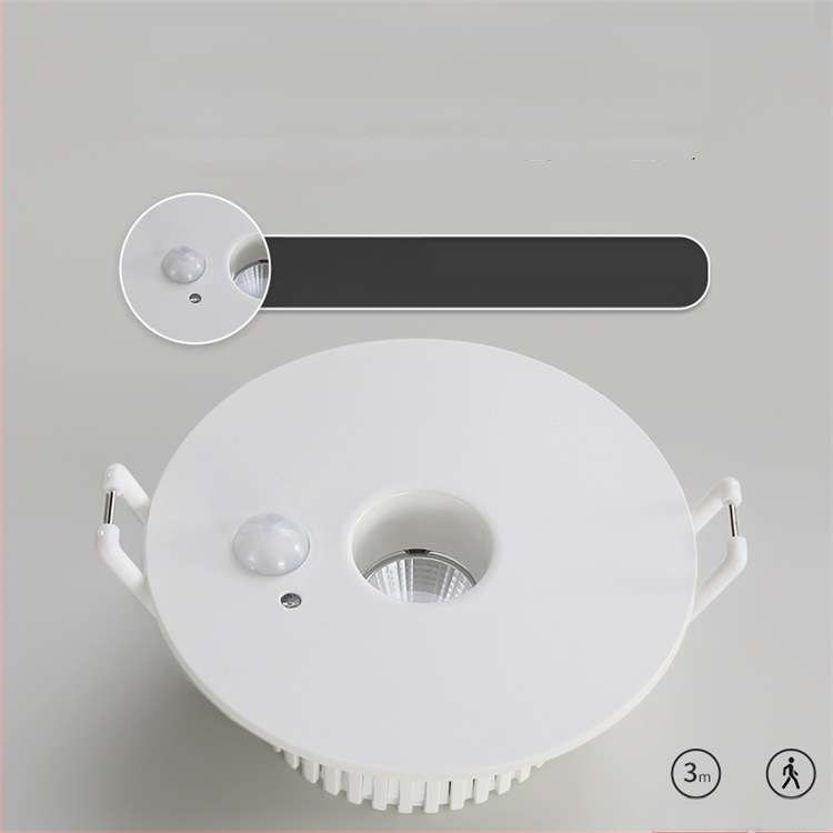 LED downlight infrapuna liikumisensoriga, peidetud lakke, 85–265 V, 630–810 lm, 3000K/4000K/6000K
