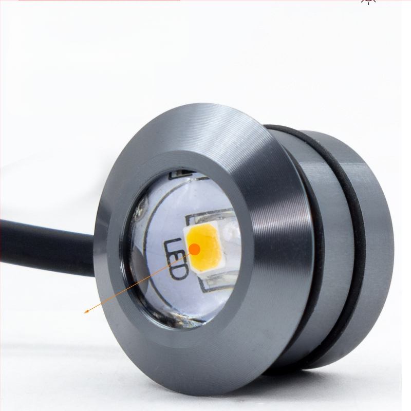 Sisse ehitatud Cat-Eye LED prožektor vitriinidele ja veinikappidele, 12V madalpinge, ümmargune alumiiniumisulamist korpus, varjatud kappivalgustus