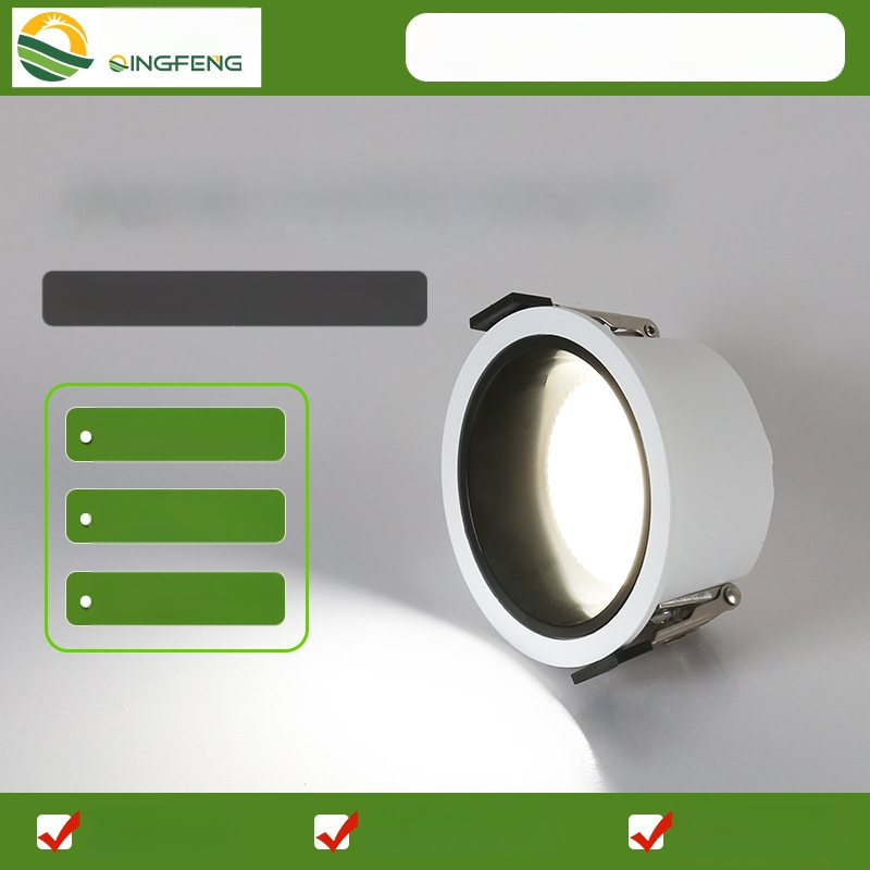 Downlight COB LED, sügava kausikujulise vormiga, sisseehitatud, 220V, 4000K/6500K