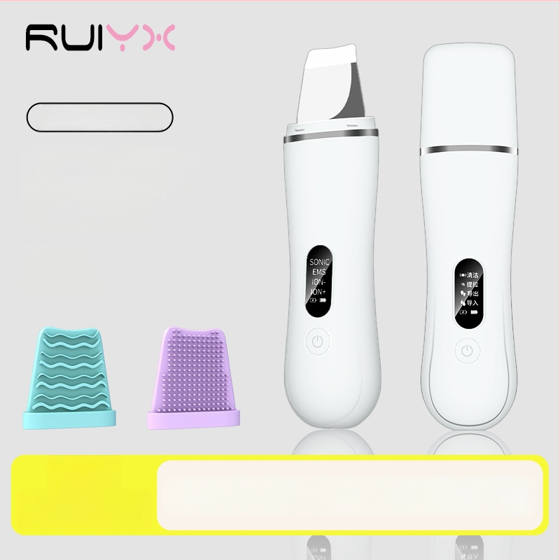 Ultragarsinis veido valymo įrenginys, šalinantis juodus inkštirus, balinimas ir jonų terapija, nešiojamas, įmontuota baterija 300–500mAh