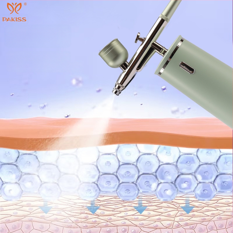 Rankinis deguonies įrenginys veidui — be adatos, aukšto slėgio nano hidratacijos purškimas, modelis QZYY-02, nešiojamas, IPX5 atsparumas vandeniui