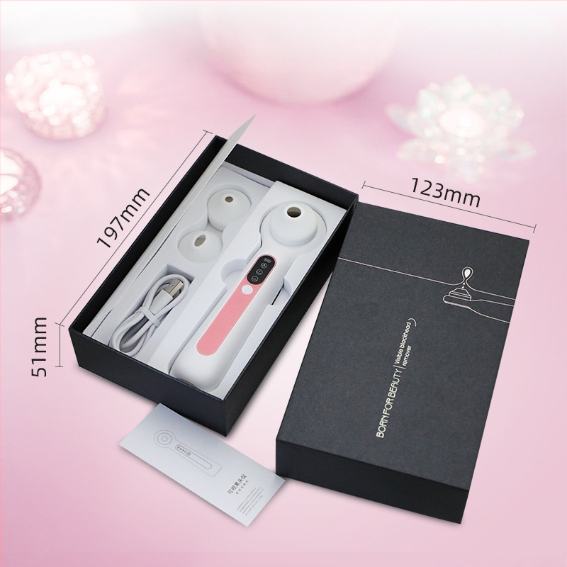 Matomas juodųjų taškų valymo įrenginys veidui, elektrinis porų valiklis, modelis SR-2003, funkcija: juodųjų taškų siurbimas, trečia pavara, vizualus juodųjų taškų valymas