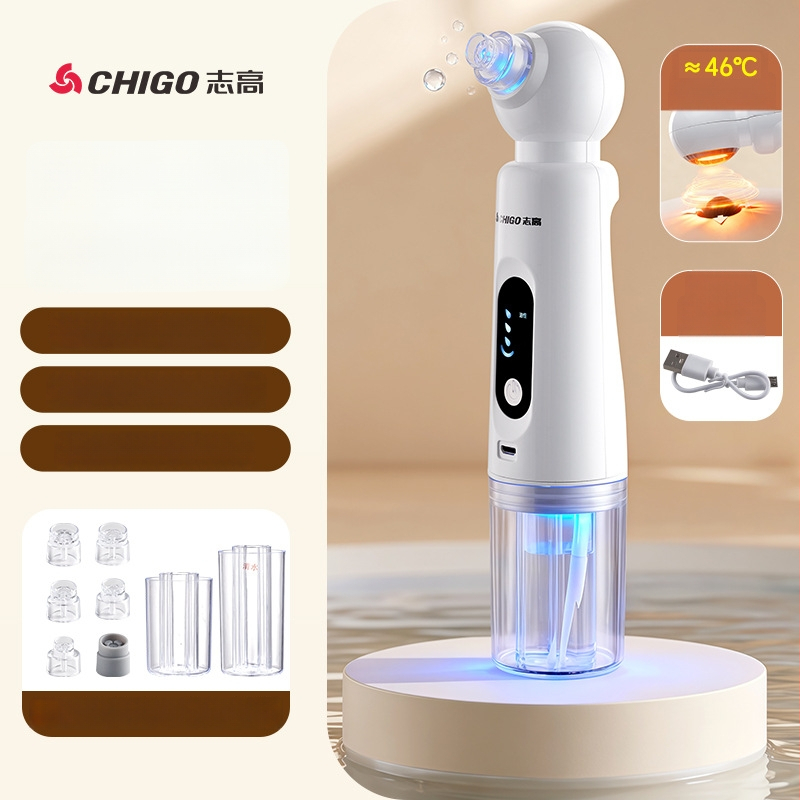 Chigo X20 vakuuminis porų valymo įrenginys su karštojo kompreso funkcija poroms atidaryti, 4 lygis