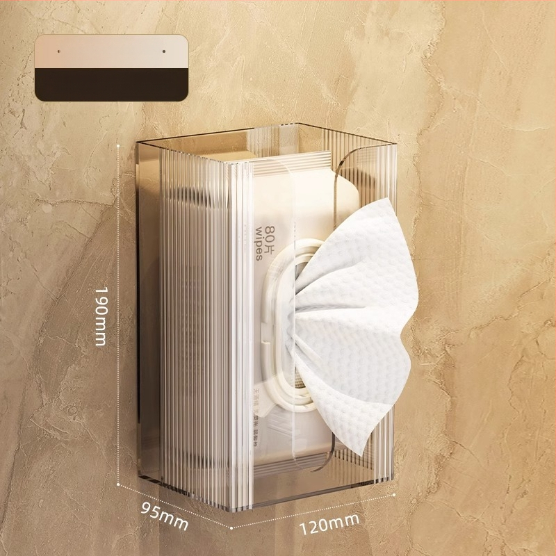 Sieninė servetėlių dėžutė, plastikinė, daugiafunkcinė, šiuolaikiškas minimalistinis dizainas