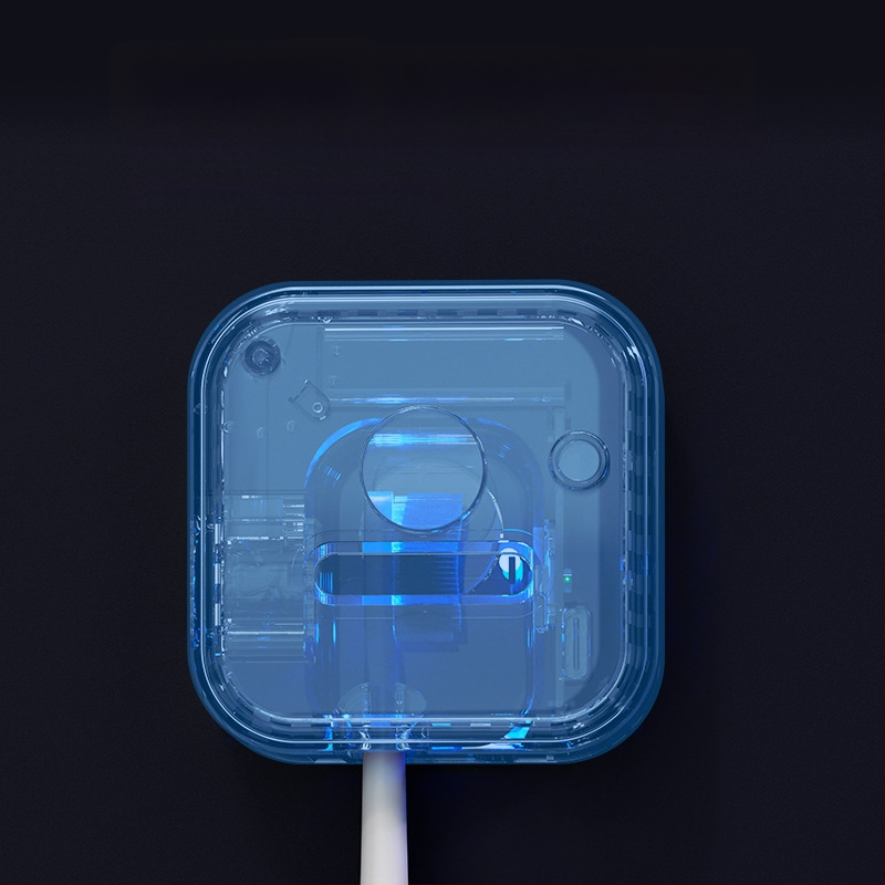 Nutikas hambaharja desinfitseerimiskarp, sisseehitatud akuga, induktsioonilülitiga, 180-sekundiline UV-desinfitseerimine, mudel JY-YS08