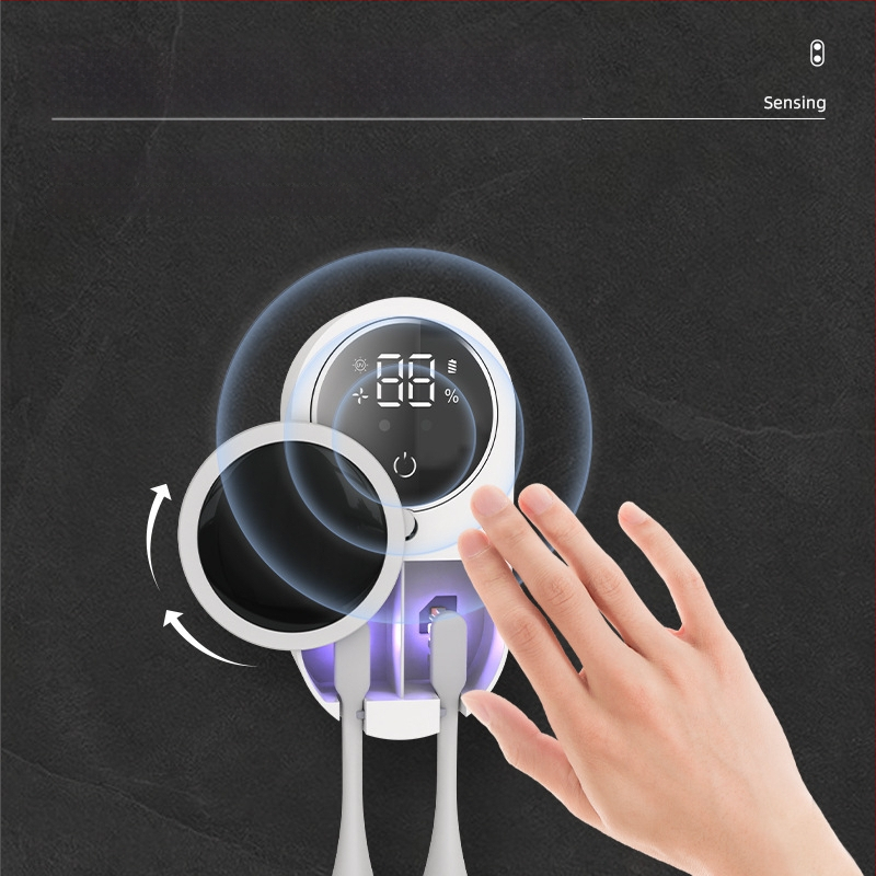 Hambaharja sterilisaator UV desinfitseerimisega, USB toiteallikas, puutetundlik juhtimine, 60 °C, 100 s, Mudel 001