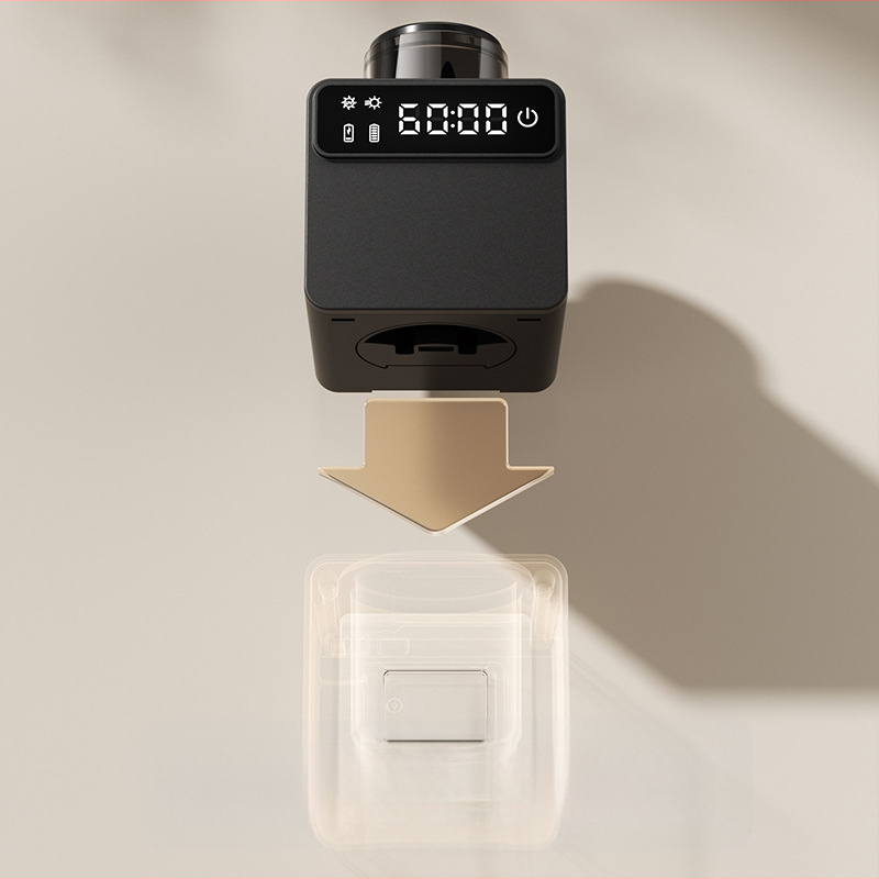 RA-616 Sterilizavimo dantų šepetėlių laikiklis su UV dezinfekcija, USB maitinimu, prisilietimo valdymu, be gręžimo lipni montavimas