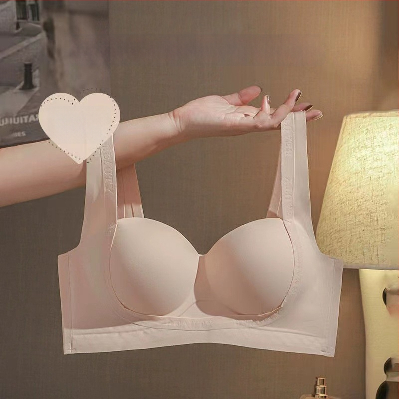 Be siūlių push-up liemenėlė mažoms krūtims, be vielos, 3/4 puodeliai, kvėpuojantis nailonas, patogus