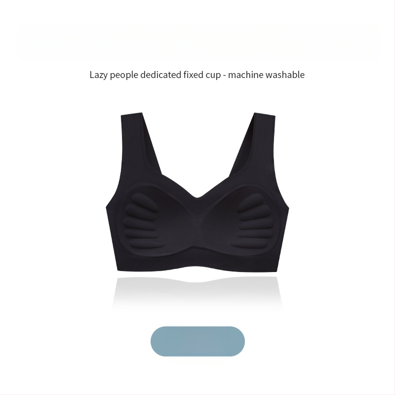 Be vielos, be siūlių, su formuotais puodeliais, vest stiliaus liemenėlė, su fiksuotais dvigubais peties dirželiais, nailonas/elastanas