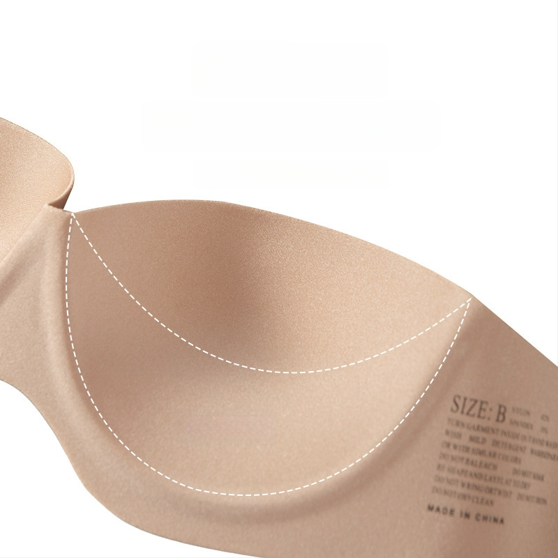 Be peties push-up nešviečianti liemenėlė su nugaros sagatave, 3/4 puodelio, viršuje plonas apačioje storesnis modelis, 85% nailonas, 15% elastanas, plieninis žiedas