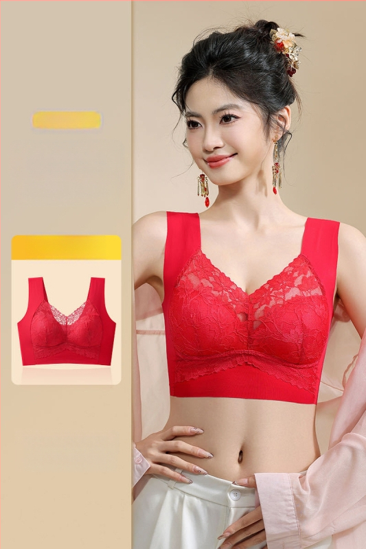 Nėriniu bešiu liemenėlė, nugaros vest stiliuje, be vielos, parama ir nugaros formavimas