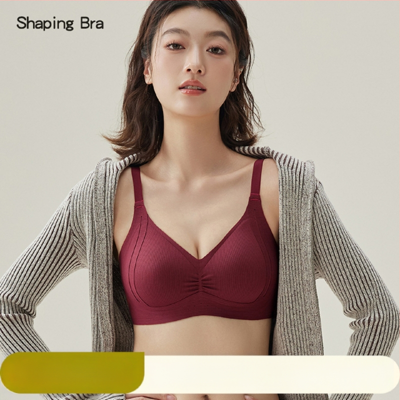 Be siūlių push-up liemenėlė, 3/4 puodeliai, plonos formuojamos kaušelių, belaidė, fiksuotos petnešos