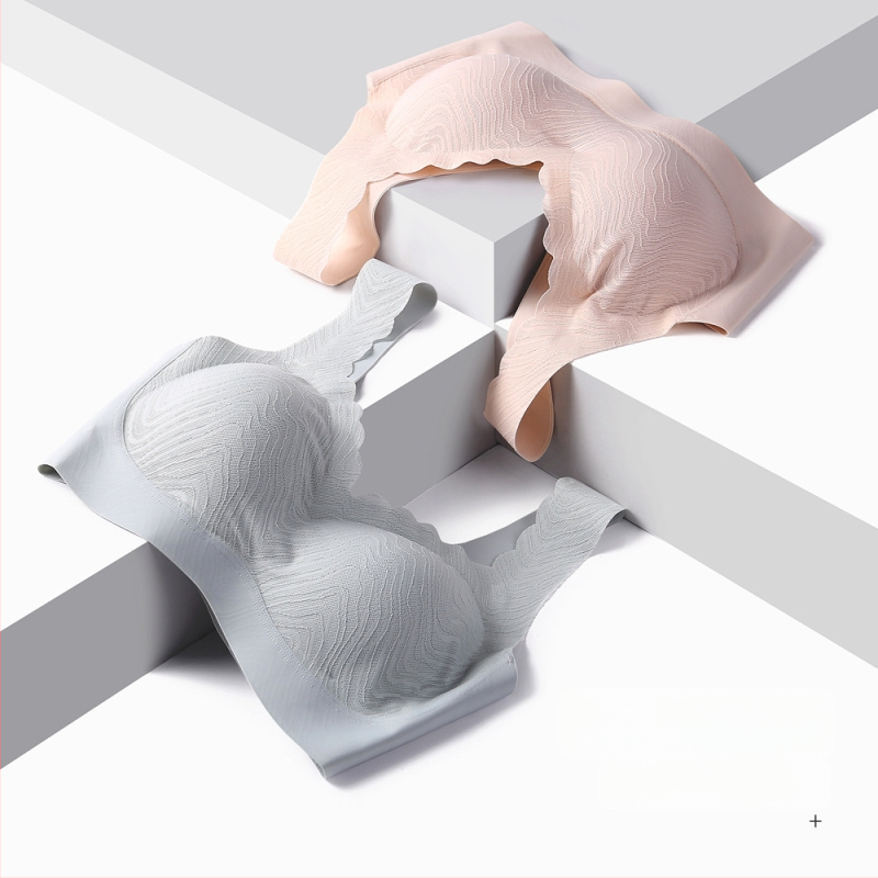 Bevielė, be siūlių naktinė liemenėlė su pilnu puodeliu, ploni formuoti puodeliai, viengubis dizainas