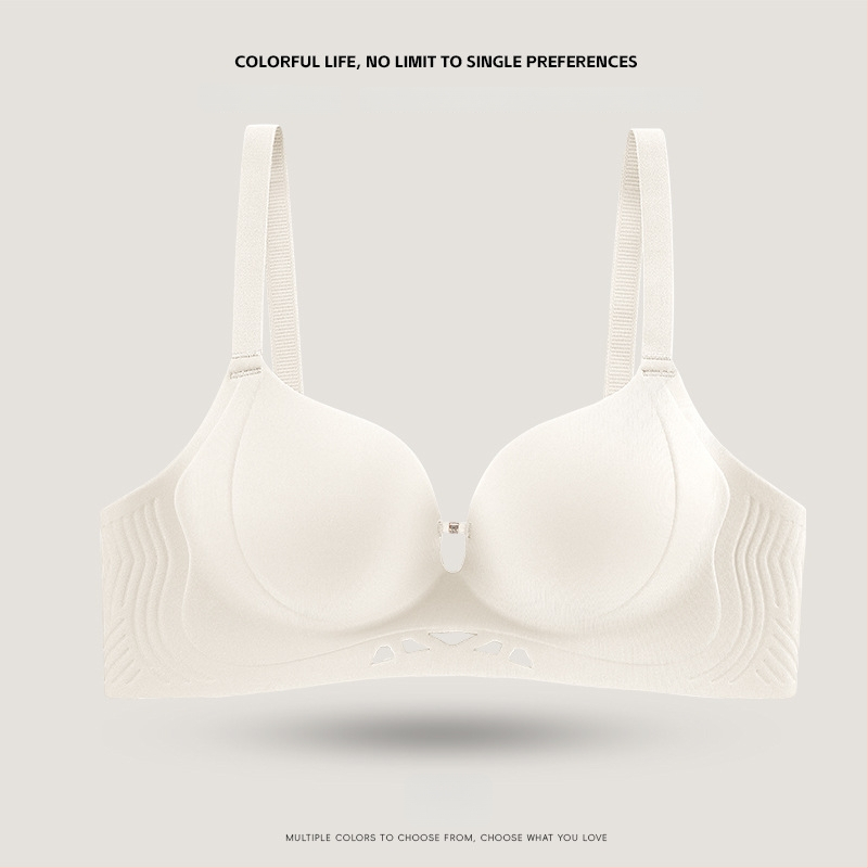 Nėriniuota be siūlių liemenėlė mažoms krūtimis, push-up efektas, 3/4 puodelio, nailonas su spandeks įdėklu