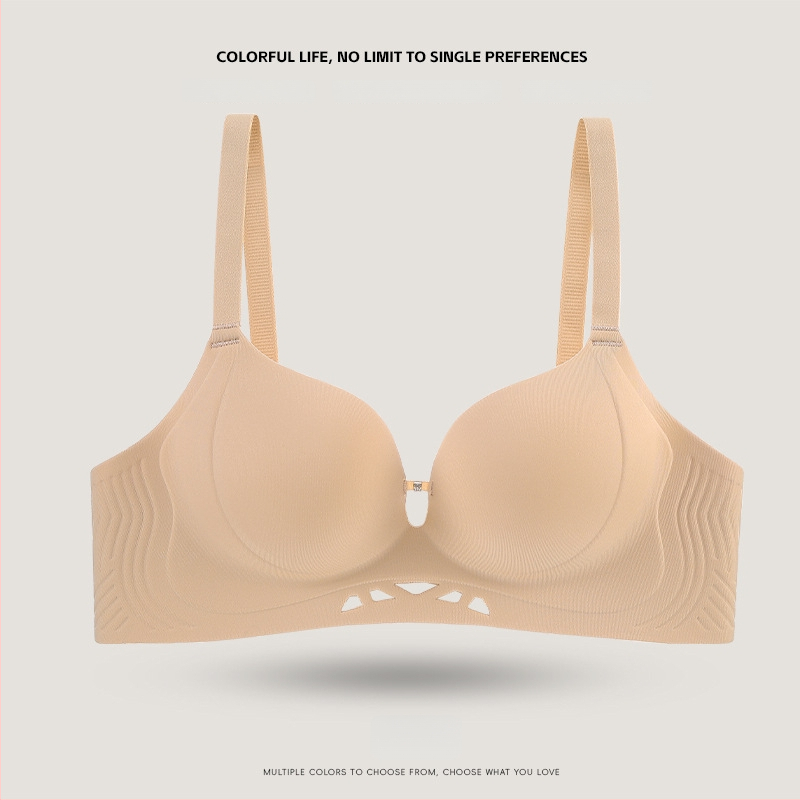 Nėriniuota be siūlių liemenėlė mažoms krūtimis, push-up efektas, 3/4 puodelio, nailonas su spandeks įdėklu