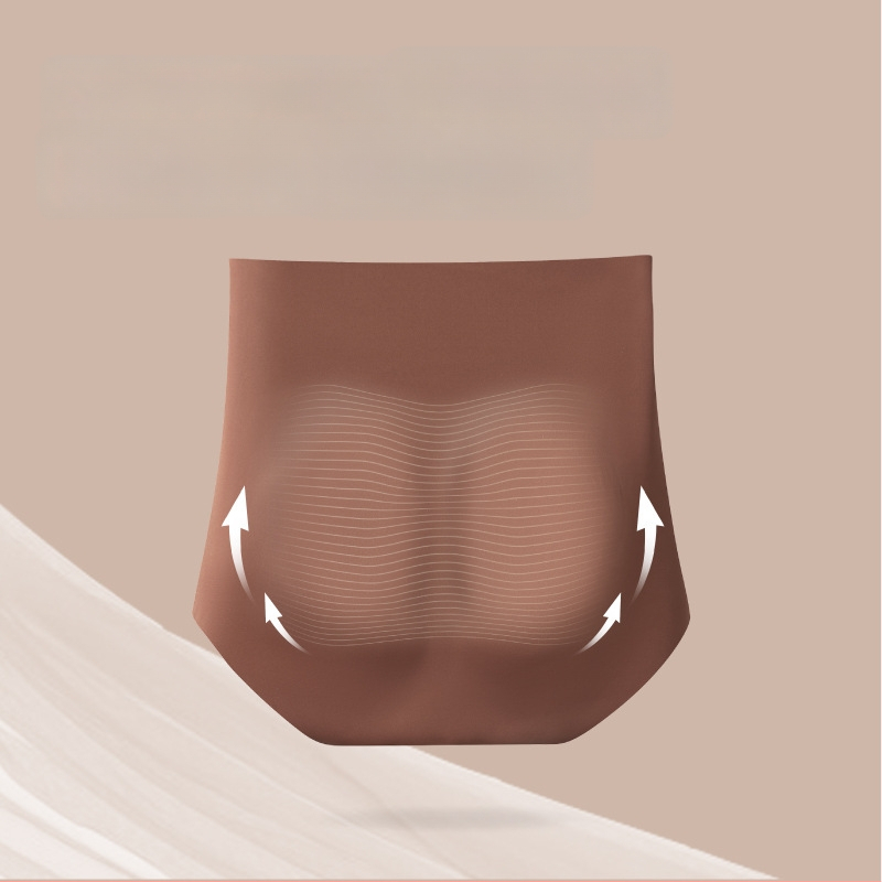 Moteriškos bokserinės shapewear su aukštu juosmeniu, be siūlių, antibakterinės, kvėpuojančios; sėdmenų pakėlimas ir pilvo kontrolė; pagrindinis audinys: Nylon/Ice Silk; įdėklas: viscose.