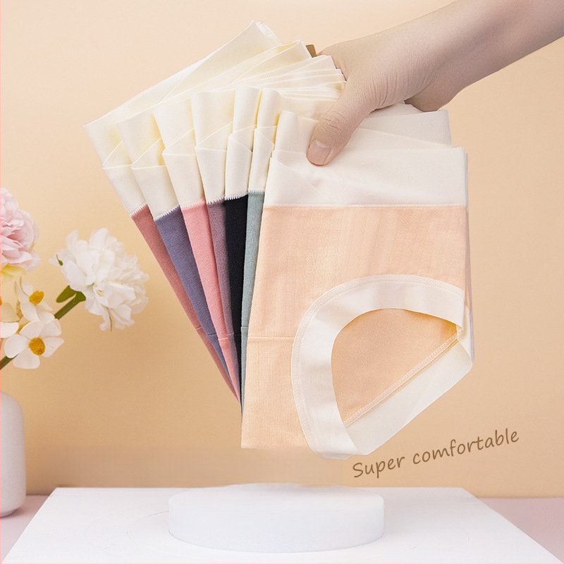 Rasedate puuvillased aluspüksid madala talje, hingavad, toedavad kõhtu, kootud materjal