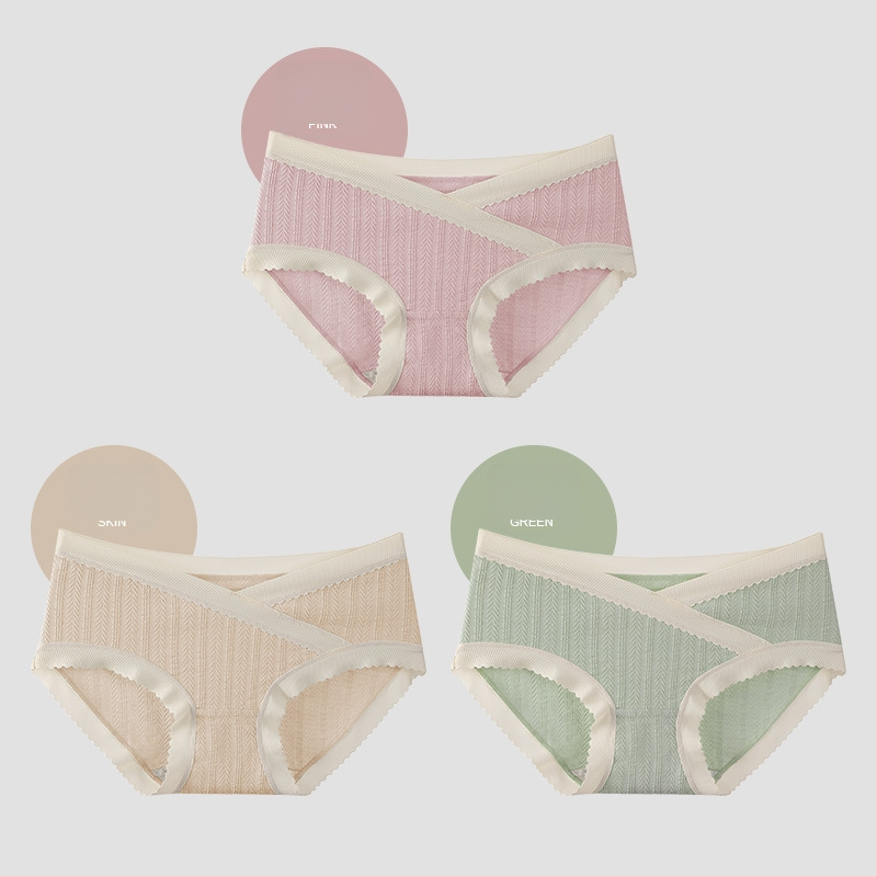 Rasedate aluspesu – puuvill, õmblusteta, madal vöökoht, hingav, intiimpiirkonna 100% puuvillane vooder