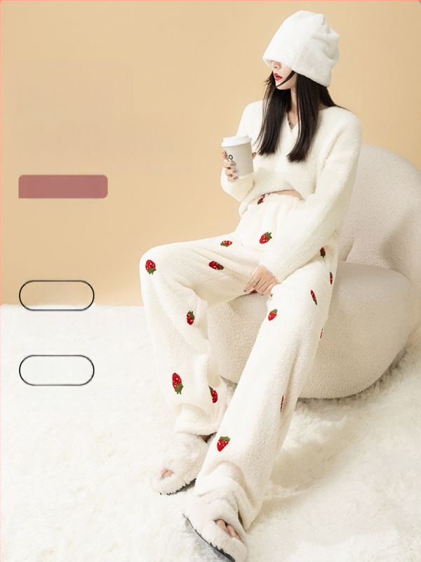 Rasedate pajama püksid – fleecevoodriga, talveks, vaba lõige, reguleeritav vöökoht (Polüester >95%)