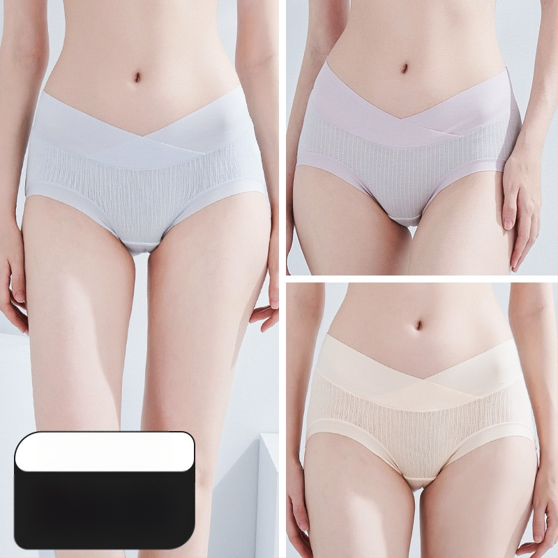 Nėščiųjų apatiniai iš modal audinio, medvilninė įdaila tarp kirkšnių, pilvo palaikymas, ribinis mezgimas, žemas juosmuo