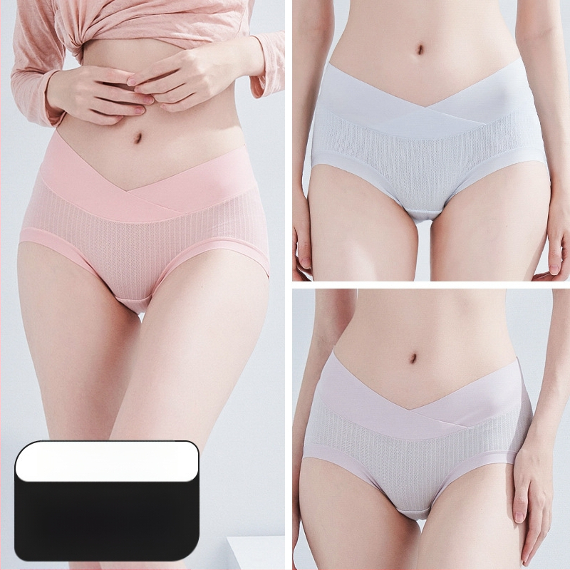 Nėščiųjų apatiniai iš modal audinio, medvilninė įdaila tarp kirkšnių, pilvo palaikymas, ribinis mezgimas, žemas juosmuo