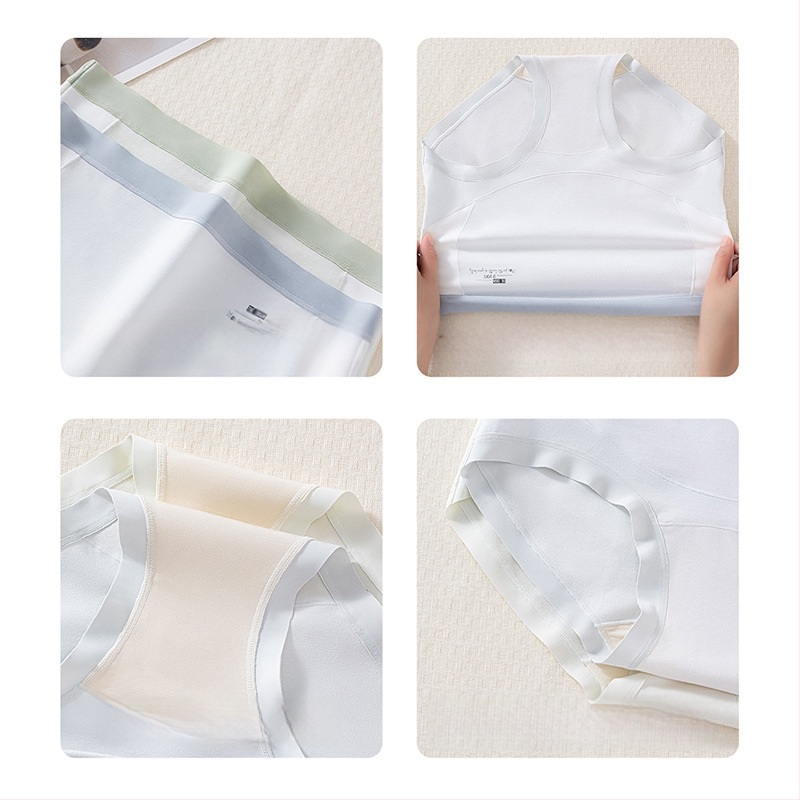 Nėščiųjų apatinių drabužių modelis su aukštu juosmeniu, pilvo parama, pagrindinis audinys 80–90% medvilnė, kirkšnies pamušalas 95–100% medvilnė