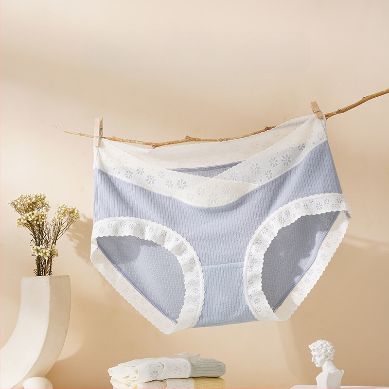 Nėščiųjų apatinių, su vidutinio aukščio juosmeniu, kvėpuojantys ir antibakteriniai, iš viskozės su mulberry šilko įdėklu